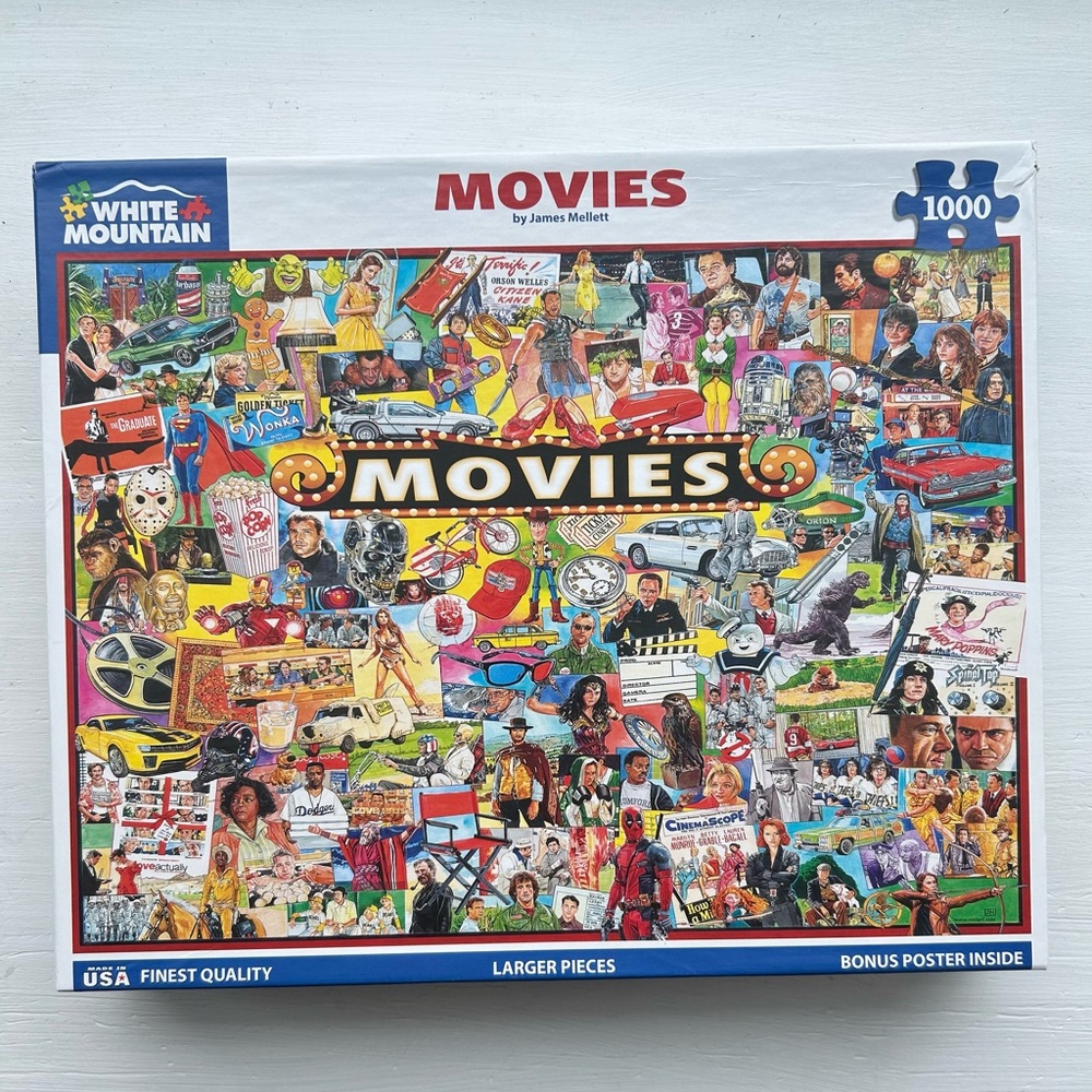 White Mountain Vibrant Movies Puzzle